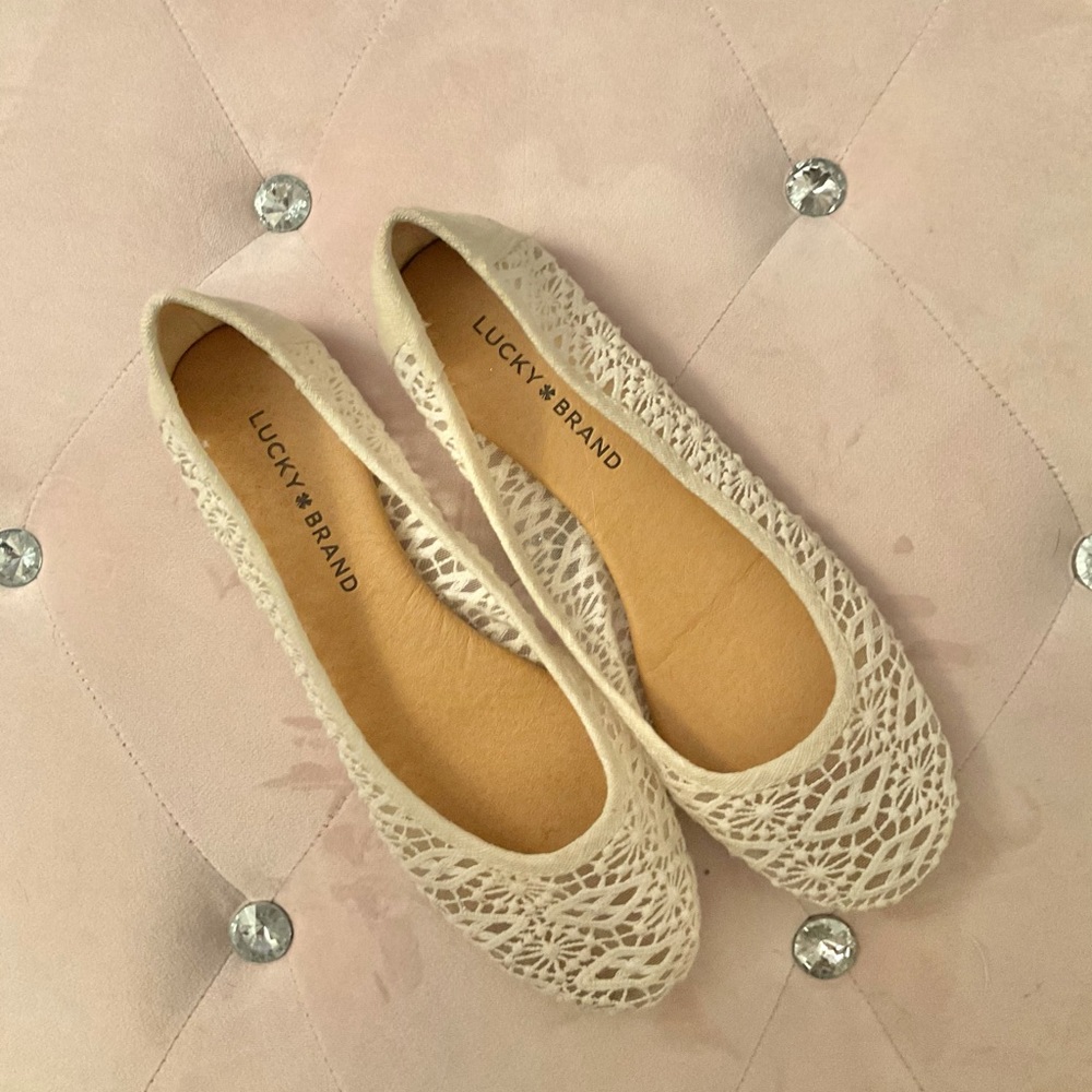 Lucky Brand Crocheted Flats